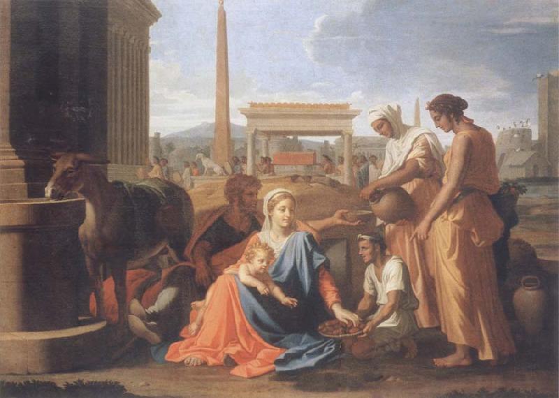 Nicolas Poussin The hl, Famile in Agypten